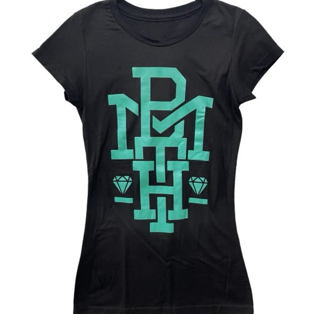 Bring Me The Horizion BMTH Blue Text Womens T-Shirt – BLK